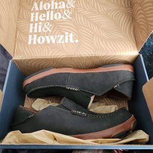Olukai Moloa Slipper (Black/Toffee)